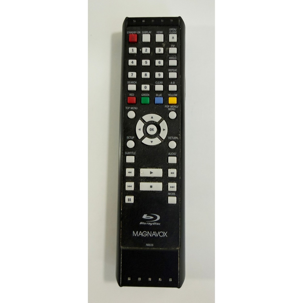 Magnavox Remote Control Unisex OS Black NB826 Blu-ray Disc Player Replacement